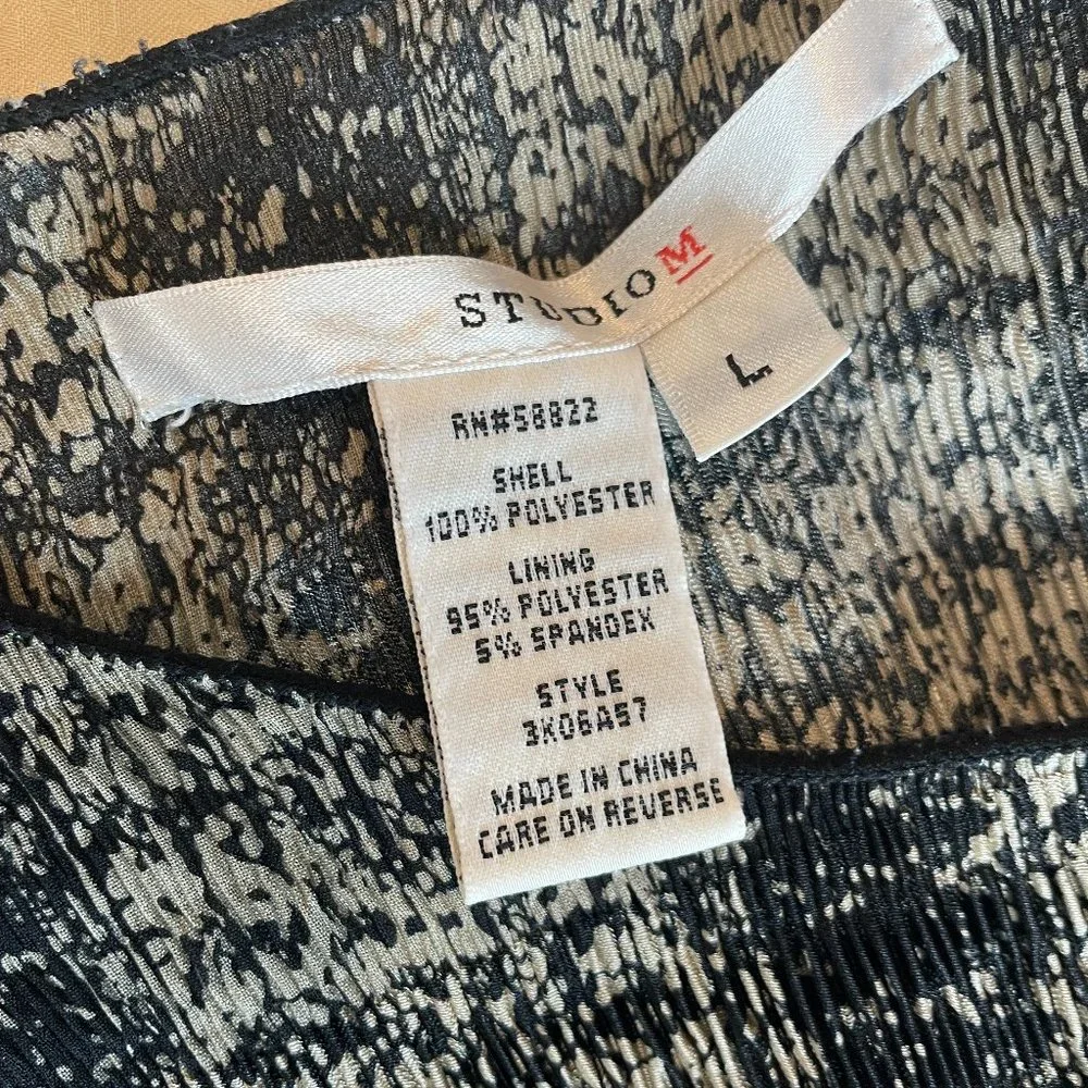 STUDIO M || Women's lightweight dress with graphic print - Size L - Picture 5 of 5